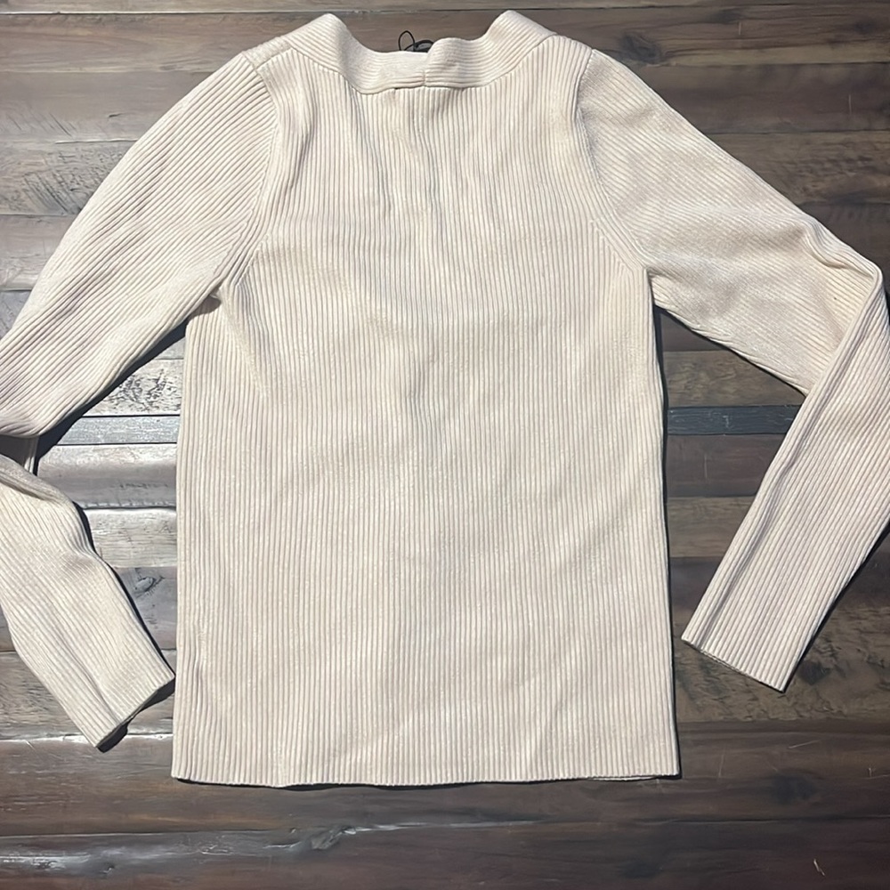 Express L Ribbed Stretch Sweater - Picture 3 of 3